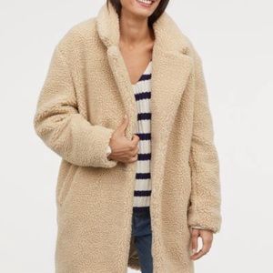 H&M short pile teddy bear coat NEVER WORN TAGS ON